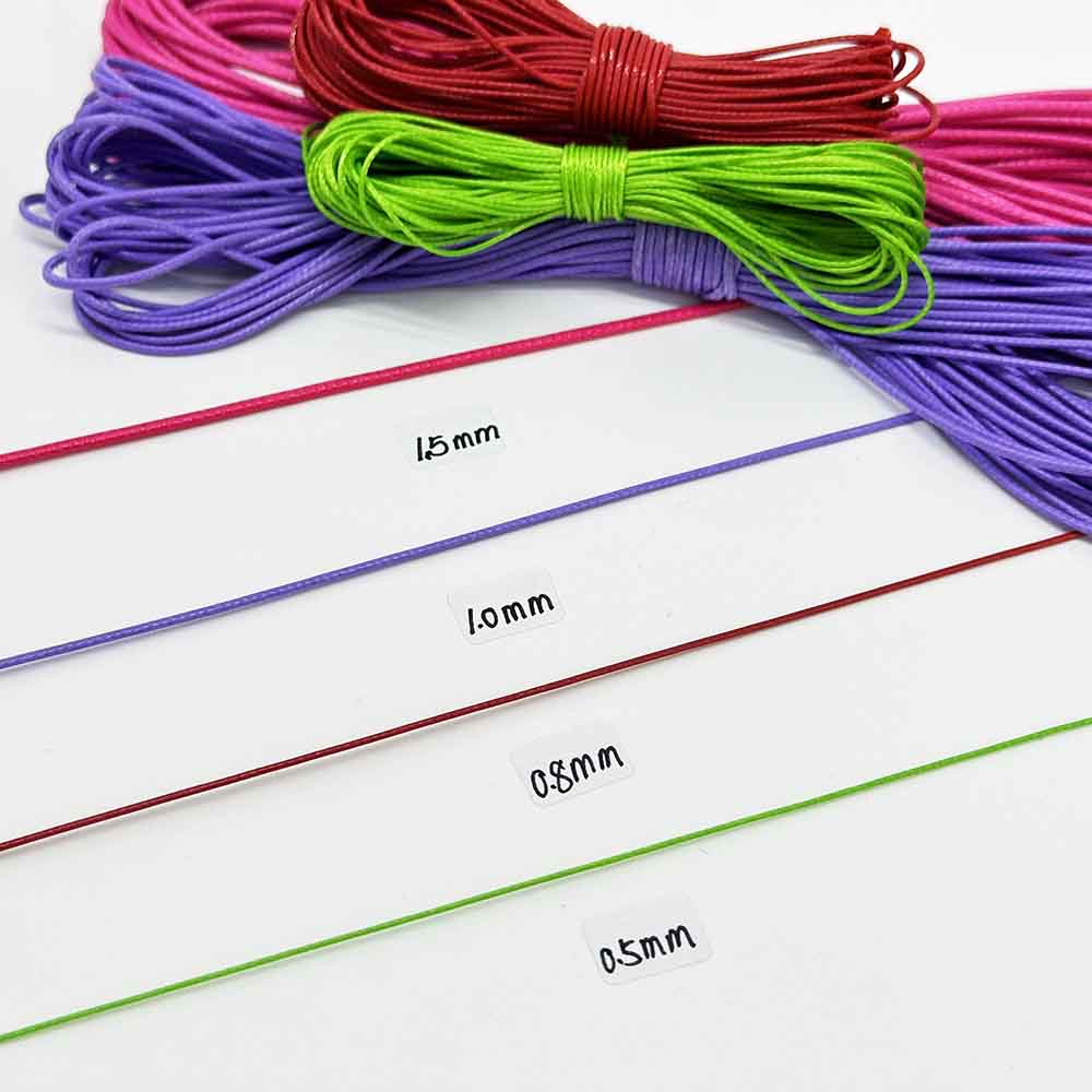 Fiasrel making jewelry bracelet waxed thread size