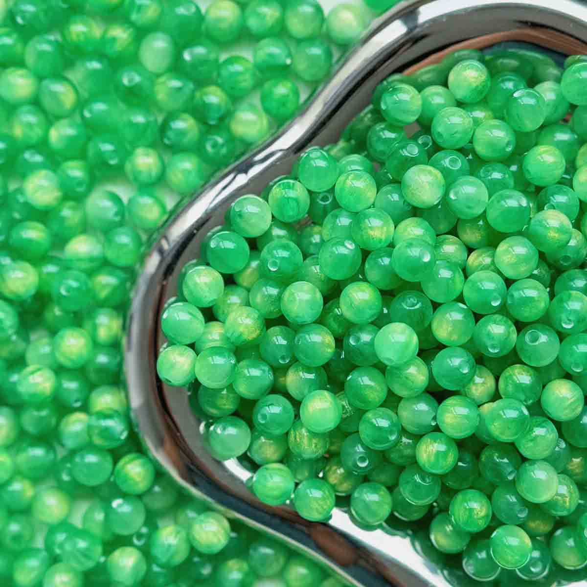 Fiasrel 1bundle 8mm Resin Cat Eye Beads - DIY Accessory Components for Phone Keychains Bracelets Necklaces and Jewelry Making Supplies Bulk Beads