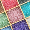 Fiasrel 1bundle 8-10mm Transparent Glass Beads for Handmade DIY Jewelry Making for Bracelets Necklaces Buttons and Decorative Accessories