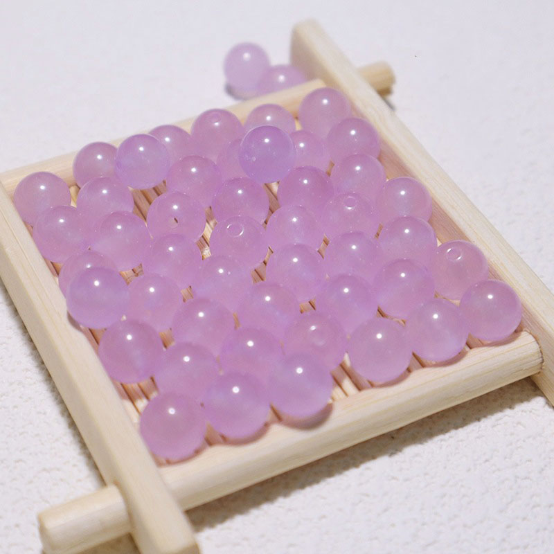 fiasrel 1bundle Icy Sky Blue Chalcedony Loose Beads Sea Blue & Pastel Yellow JadeGemstone Accent Beads for DIY Bracelet Necklace Sweater Chain Craft