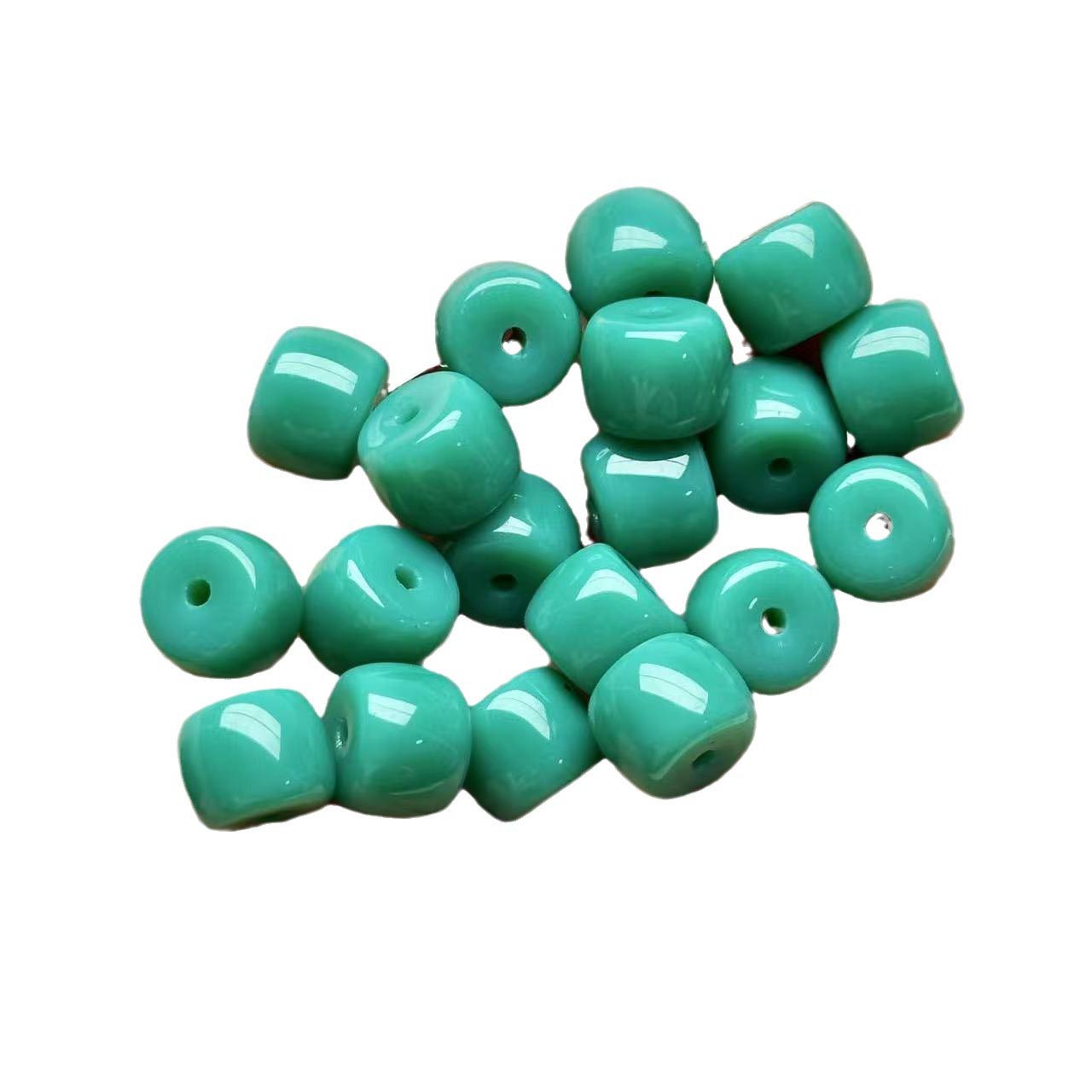 fiasrel 1bundle Sherpa Glass Traffic Light Round Beads & Barrel Beads – DIY Jewelry Accessories