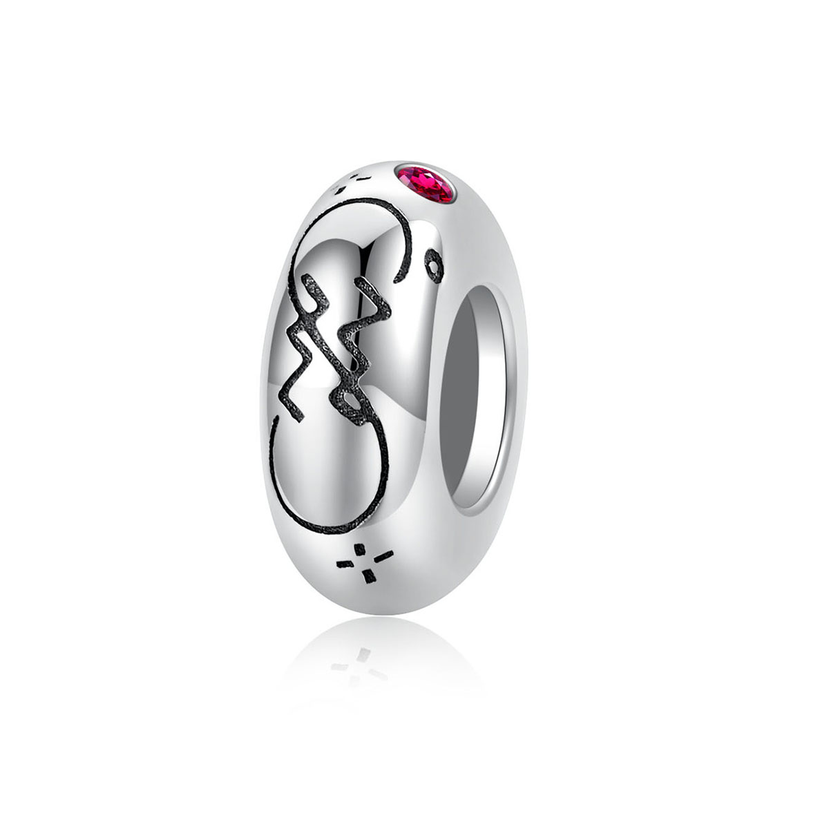 fiasrel 1bundle Original Design – New 12 Zodiac S925 Silver Spacer Beaded Bracelet