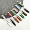 fiasrel Natural Stone Crystal Agate Hexagonal Bullet Pendant Necklace Charm - Amazon Best Seller