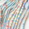 fiasrel 1bundle Natural Stone Alashan Rainbow Stone Faceted Round Beads – DIY Beading Materials for Jewelry Making