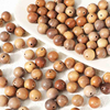 fiasrel 1bundle 8MM Wooden Beads Assortment – Natural Solid Wood Round Beads for Vintage Chinese-style DIY Bracelet & Necklace Crafting