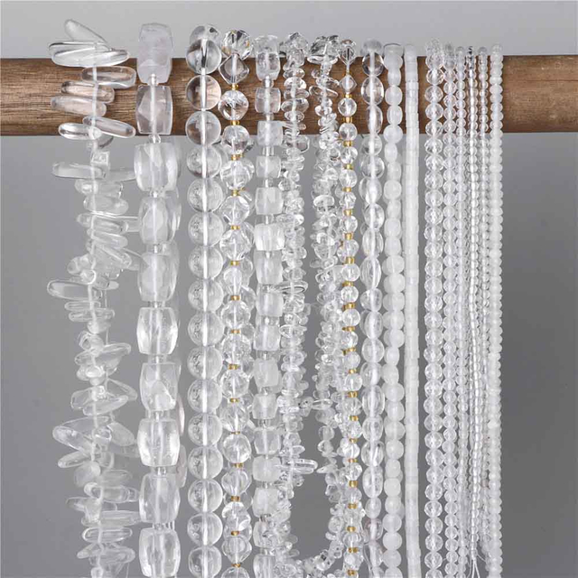 fiasrel 1bundle Natural White Crystal Glass Chips – Faceted Square Beads for Jewelry Making