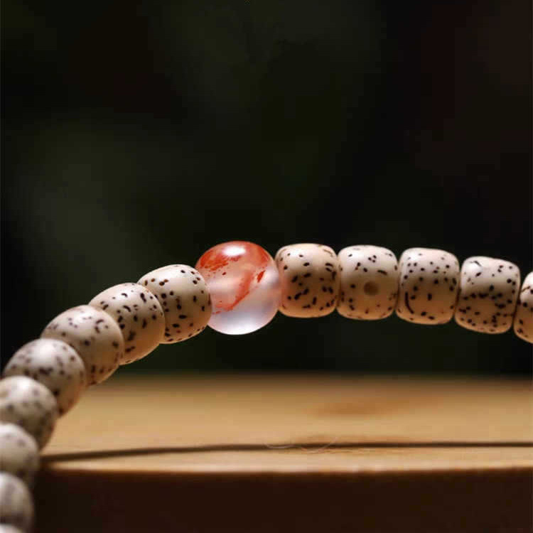 fiasrel Natural Raw Ice-Flowing Southern Red Agate Old-Cut Beads – Barrel-Shaped Multi-Gem Beads for Bracelets