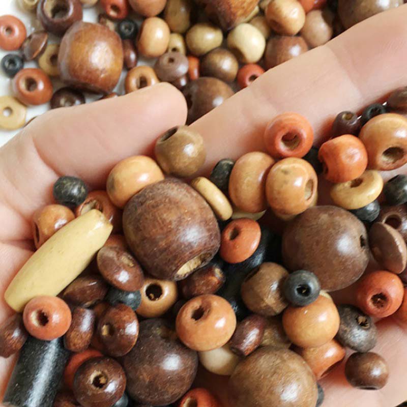 Fiasrel diy wooden beads, round beads and loose beads