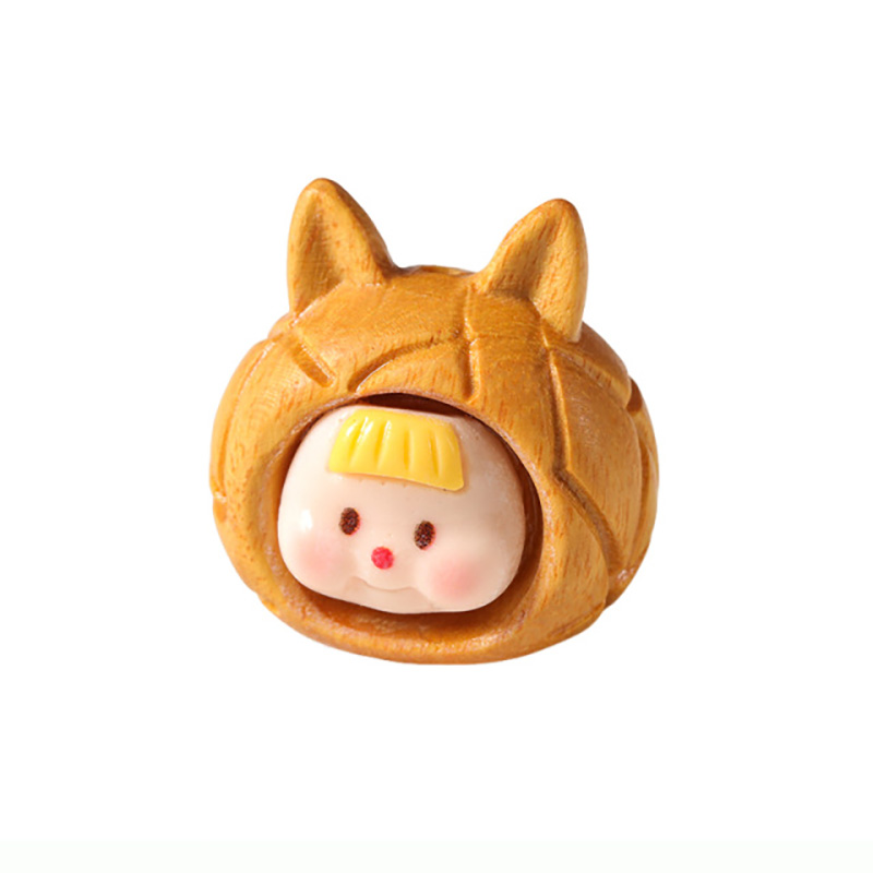 Fiasrel Cute cartoon mangosteen and pomelo ornaments