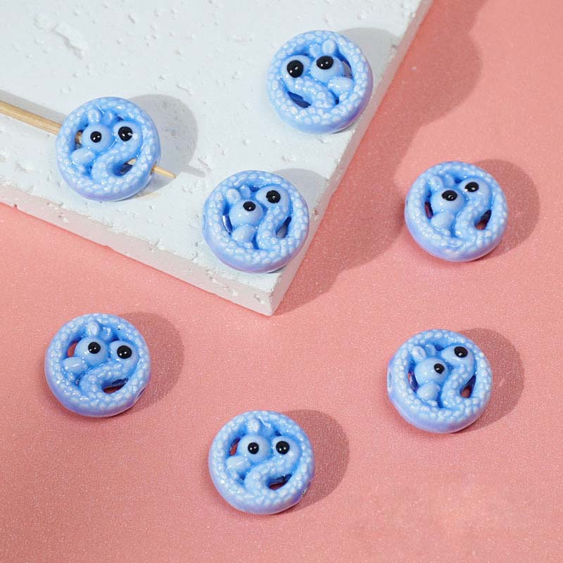 Fiasrel Ocean World Sea Snake Ceramic Beads