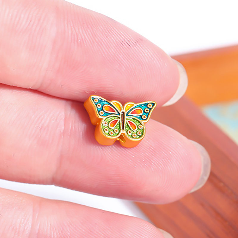 Fiasrel diy Colorful butterflies and pandas Drop Pendant