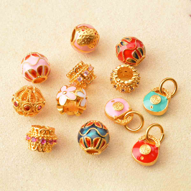 Fiasrel diy Xiao Fu locks butterfly beads Drop Pendant