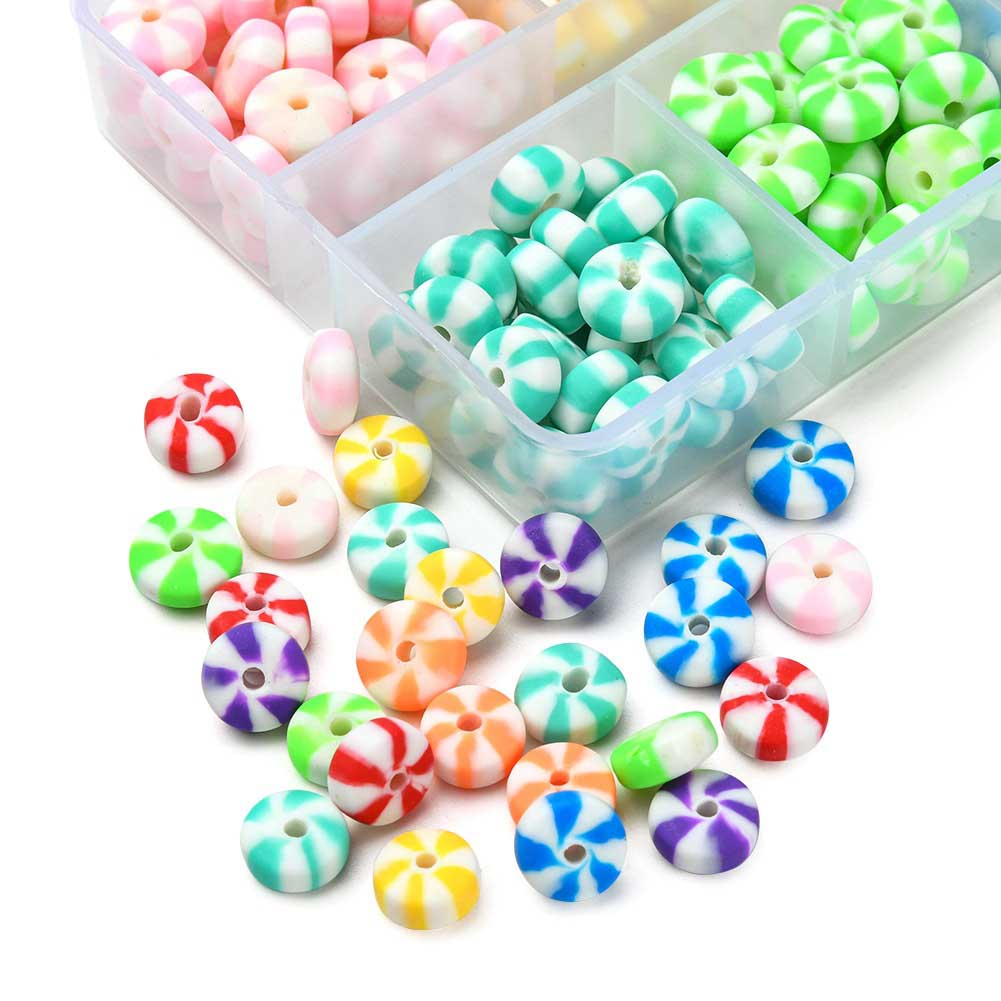 Fiasrel Boxed mixed-color candy soft clay beads