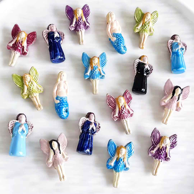 Fiasrel Colored hand-painted ceramic beads