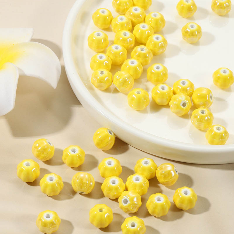 Fiasrel Ceramic pumpkin beads