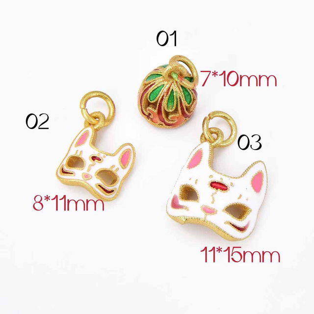 Fiasrel Little fox mask Drop Pendant