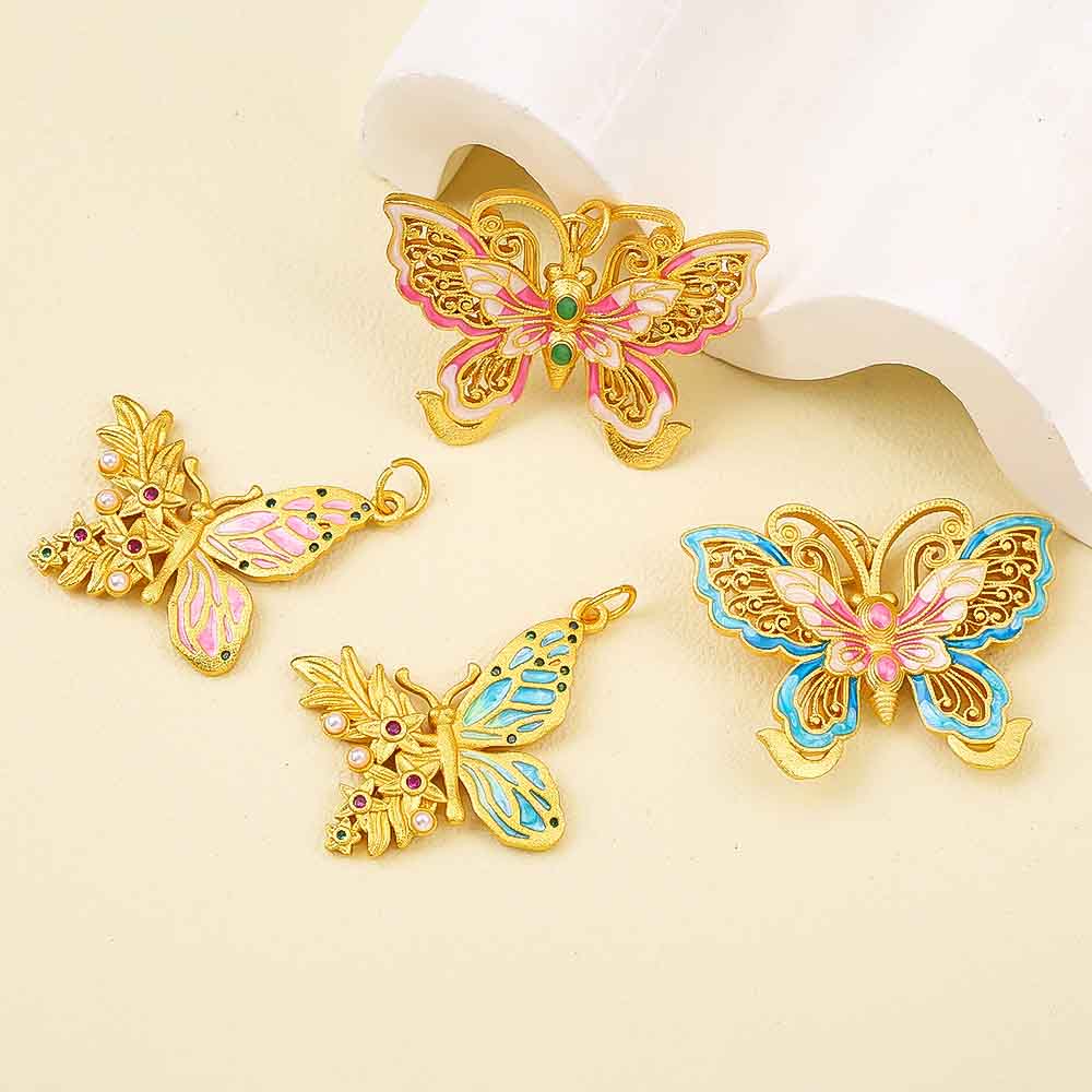 Fiasrel Floating light little butterfly Drop Pendant