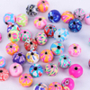Fiasrel 6/8/10mm Colored soft clay loose beads