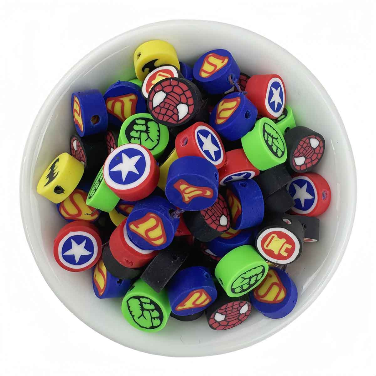 Fiasrel 10mm Mixed-color soft clay diy beads