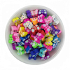 Fiasrel 10mm diy soft clay beads with mixed-color small animals