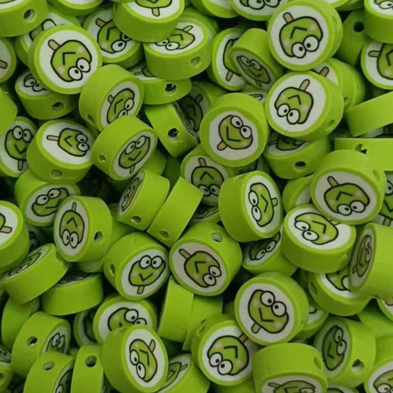 Fiasrel 380g Little yellow duck cross soft clay beads