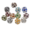 Fiasrel 50pcs Bayberry ball colored diamond DIY Shamballa Beads