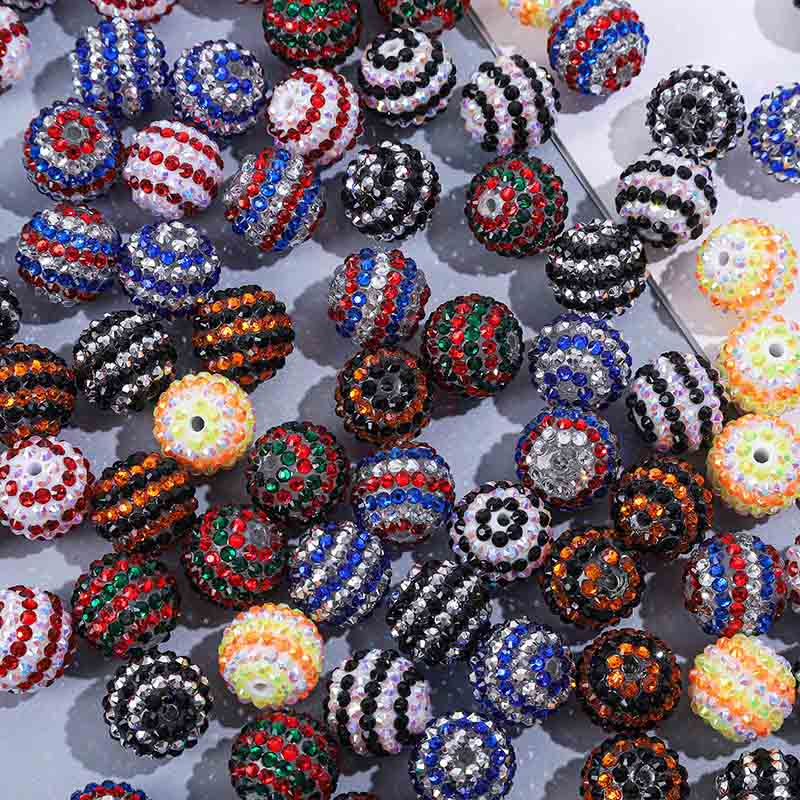 Fiasrel 10pcs 20mm drill ball DIY Shamballa Beads