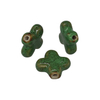 Fiasrel Colored flat square ceramic beads