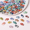Fiasrel Striped clownfish ceramic beads