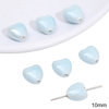 Fiasrel Blue heart-shaped ceramic beads