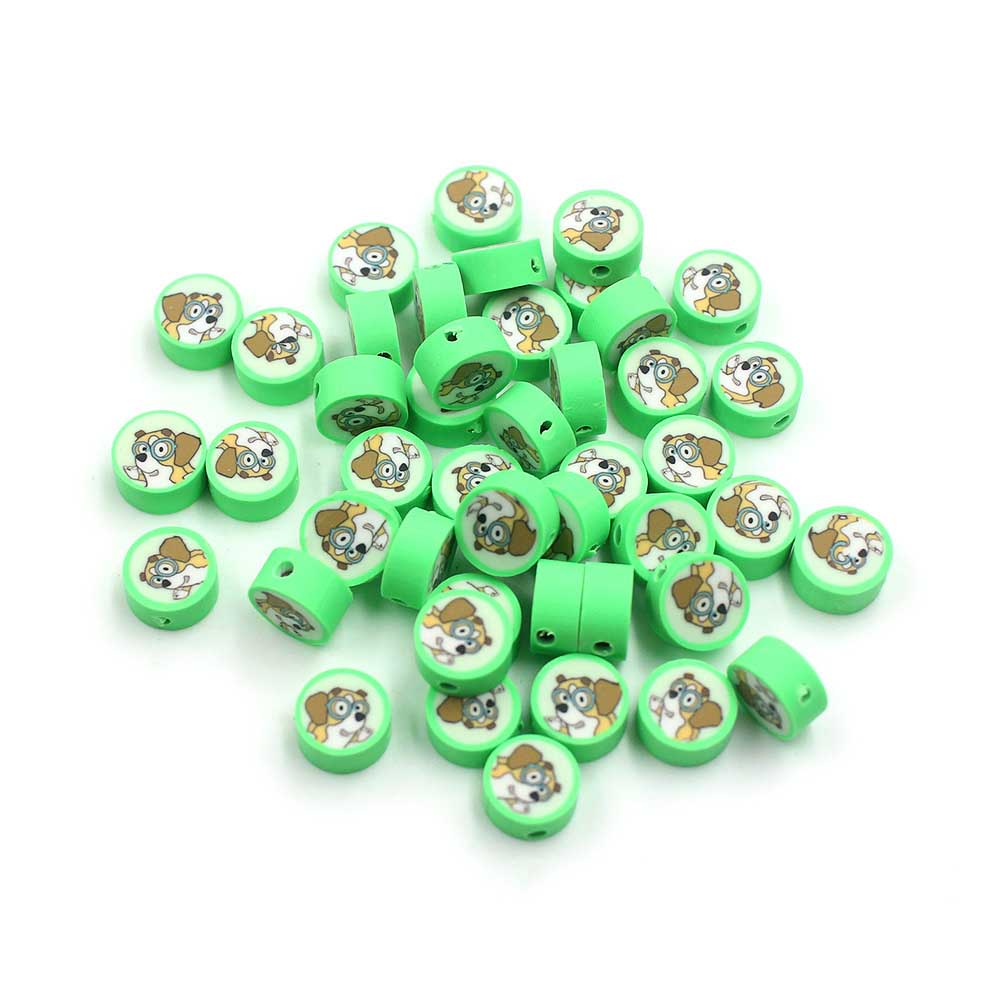 Fiasrel 1000pcs Children's diy cartoon puppy soft clay beads