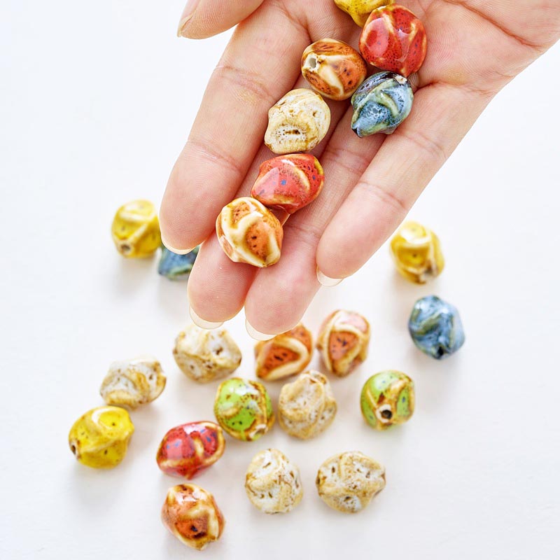 Fiasrel Bohemian-style ceramic beads
