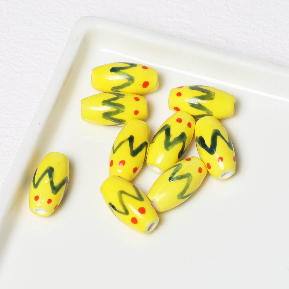 Fiasrel Retro hand-painted ceramic beads