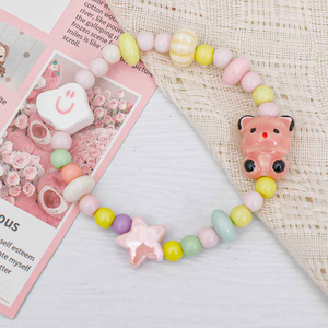 Fiasrel Cartoon hand-painted bear ceramic beads