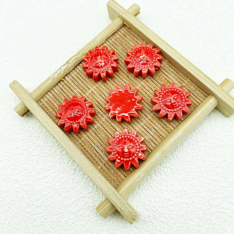 Fiasrel Sunflower ceramic beads