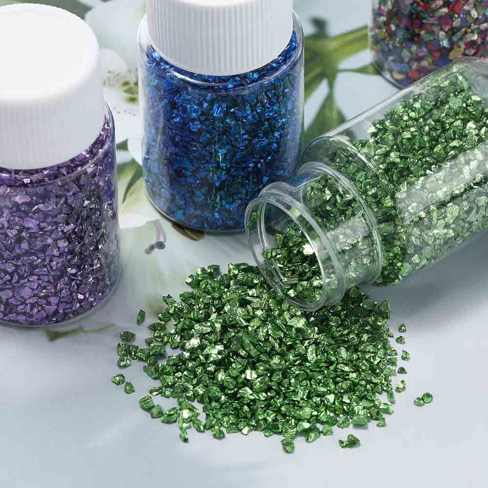 Fiasrel Vintage Handmade 3mm Silver-Lined Glass Seed Beads, 30g/Bottle