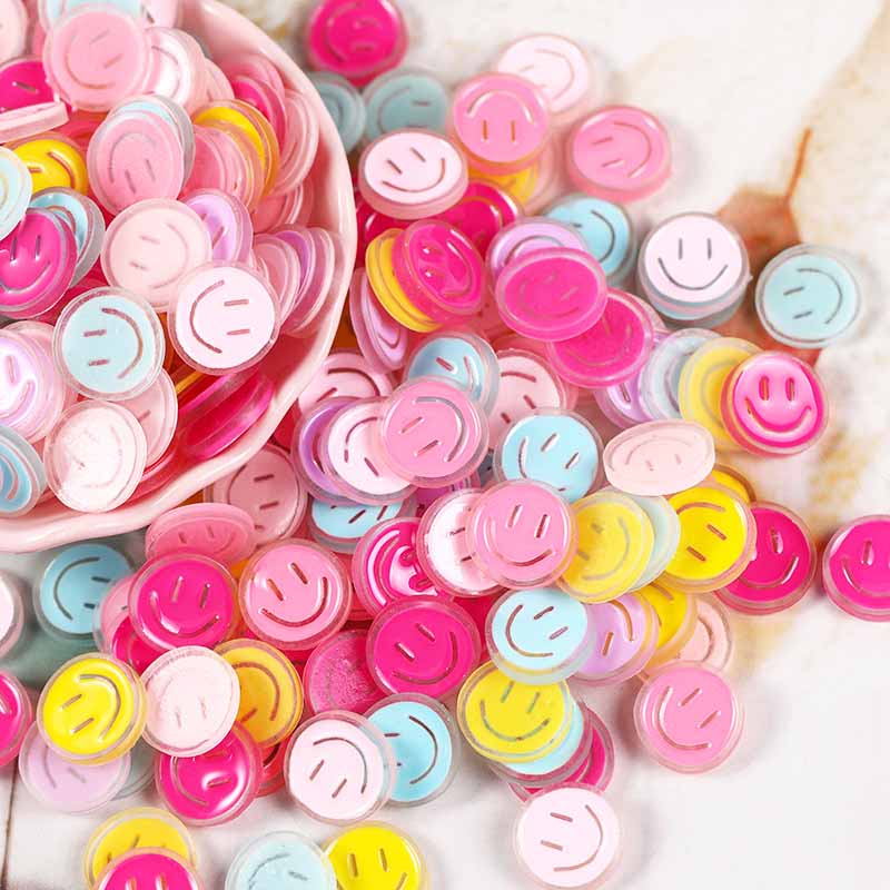 Fiasrel 17mm Cartoon smiley face emoji beads