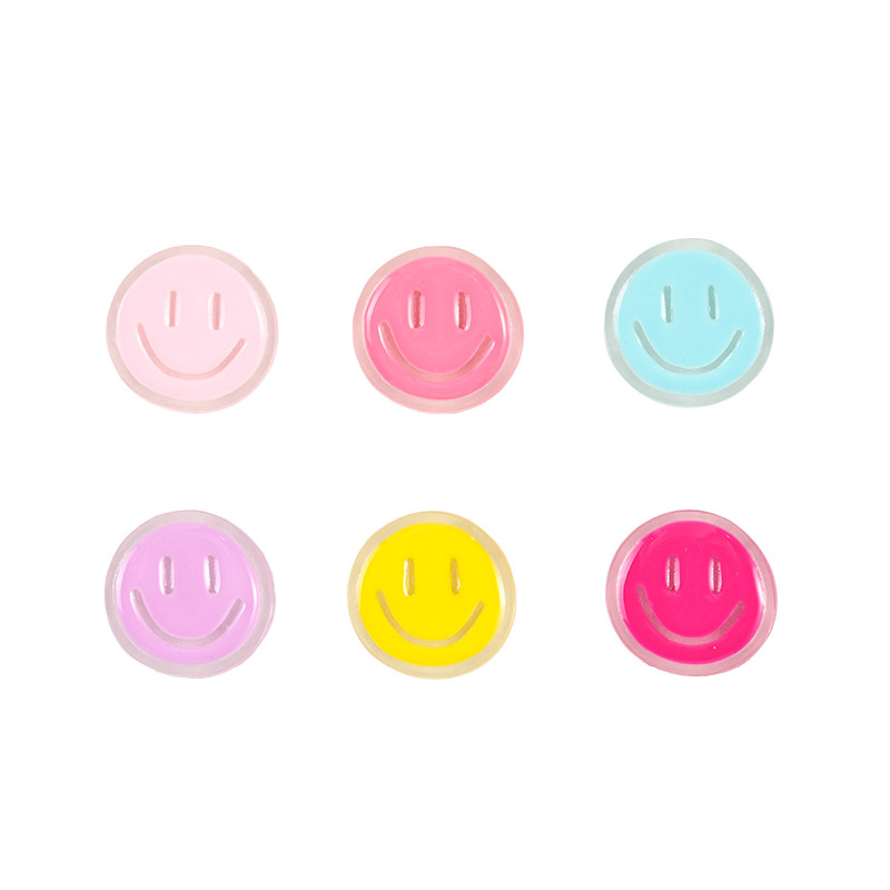 Fiasrel 17mm Cartoon smiley face emoji beads