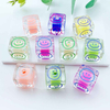 Fiasrel 16mm Transparent square smiley face beads