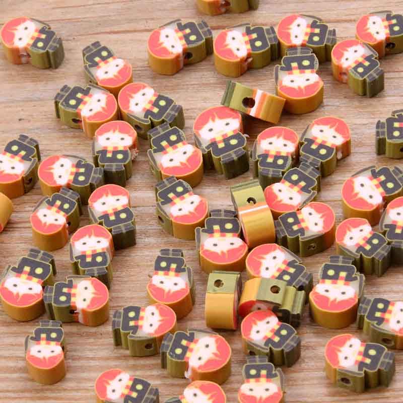 Fiasrel 20pcs Character series soft clay beads