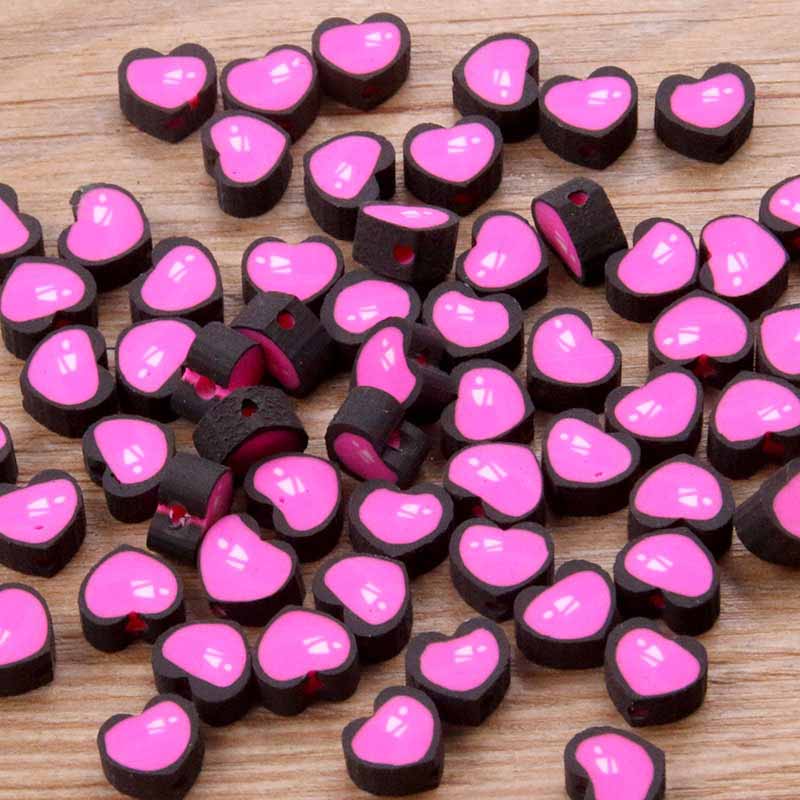 Fiasrel 20pcs Variegated star-shaped soft clay beads