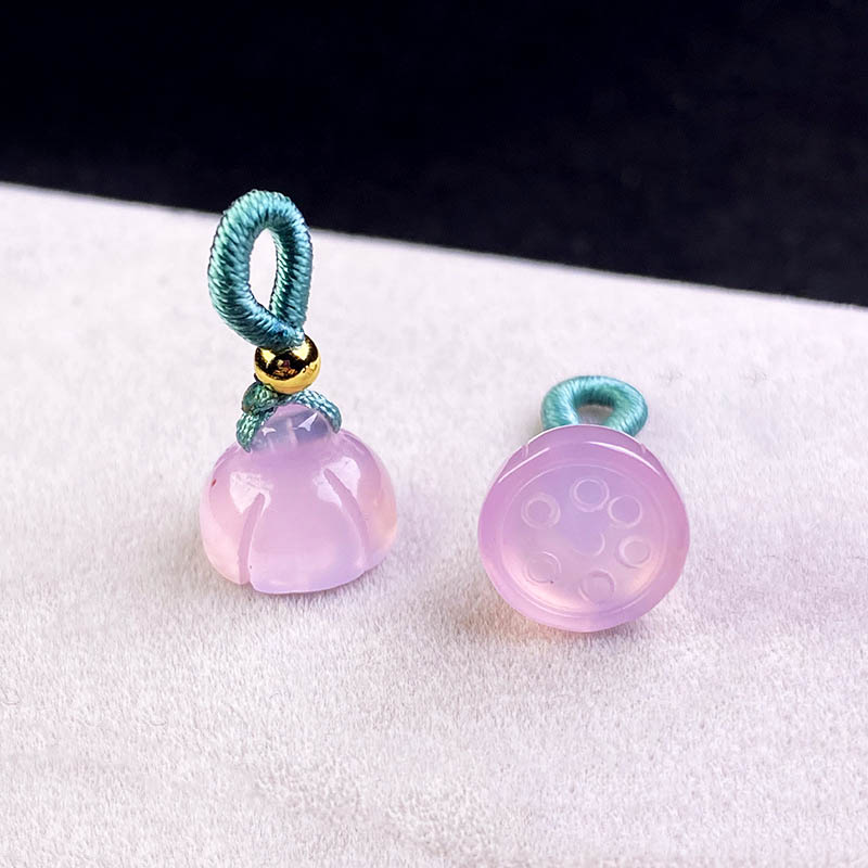 Fiasrel DIY Natural lotus pod pendant