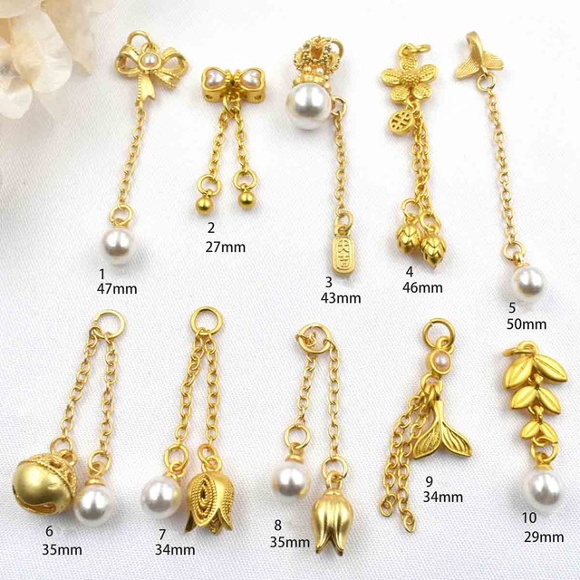 Fiasrel DIY Orchid lily tassel pendant