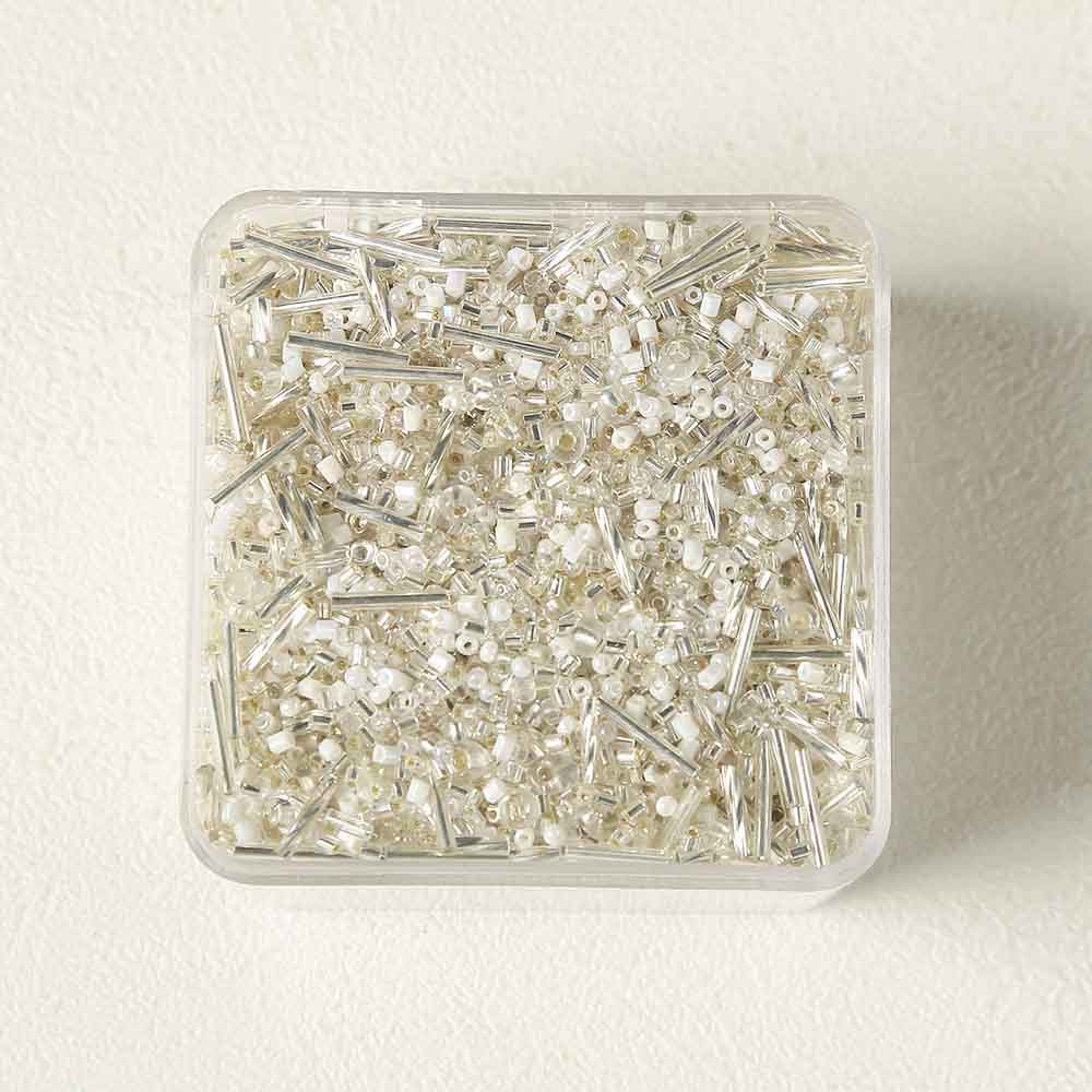 Fiasrel Colored Glass Tube Seed Beads Loose 
