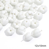 Fiasrel Frosted white ceramic diy beads