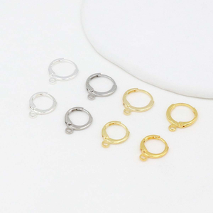 Fiasrel 20pcs Color-preserving 18k open ear buckle accessories