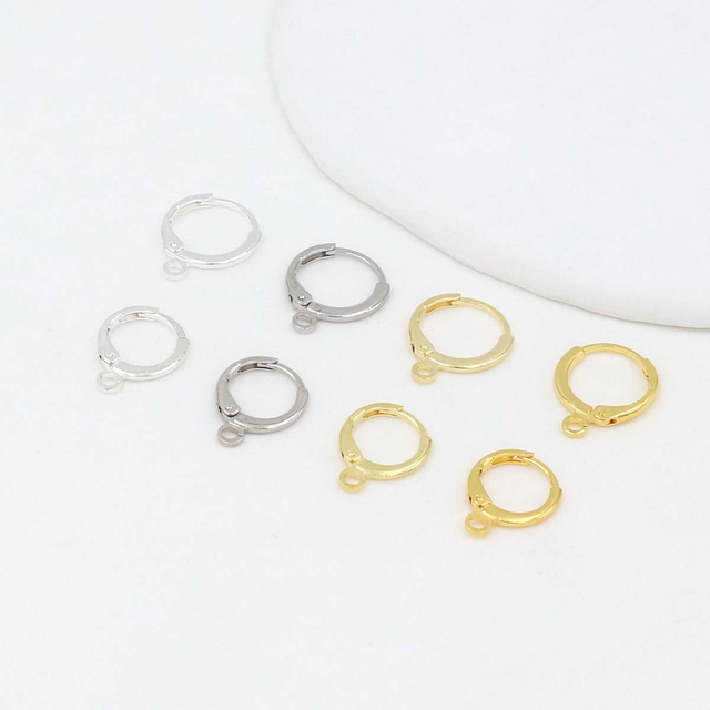 Fiasrel 20pcs Color-preserving 18k open ear buckle accessories
