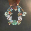 Fiasrel Handmade net pocket natural crystal bracelet