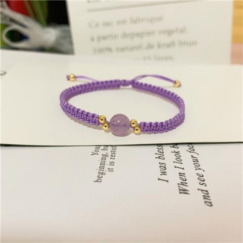 Fiasrel Strawberry crystal agate bracelet