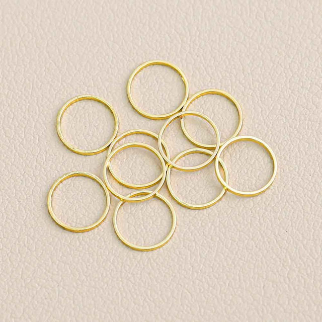 Fiasrel 200pcs Smooth closed-loop jewelry connection